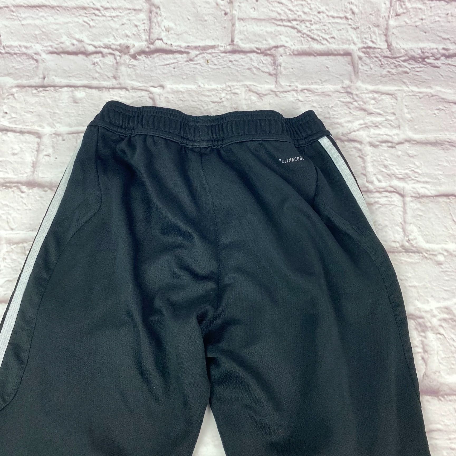 Adidas Adidas Track Sweatpants Teens M Black Logo Athletic Ankle Zip Pants Size 32" / US 10 / IT 46 - 5 Thumbnail
