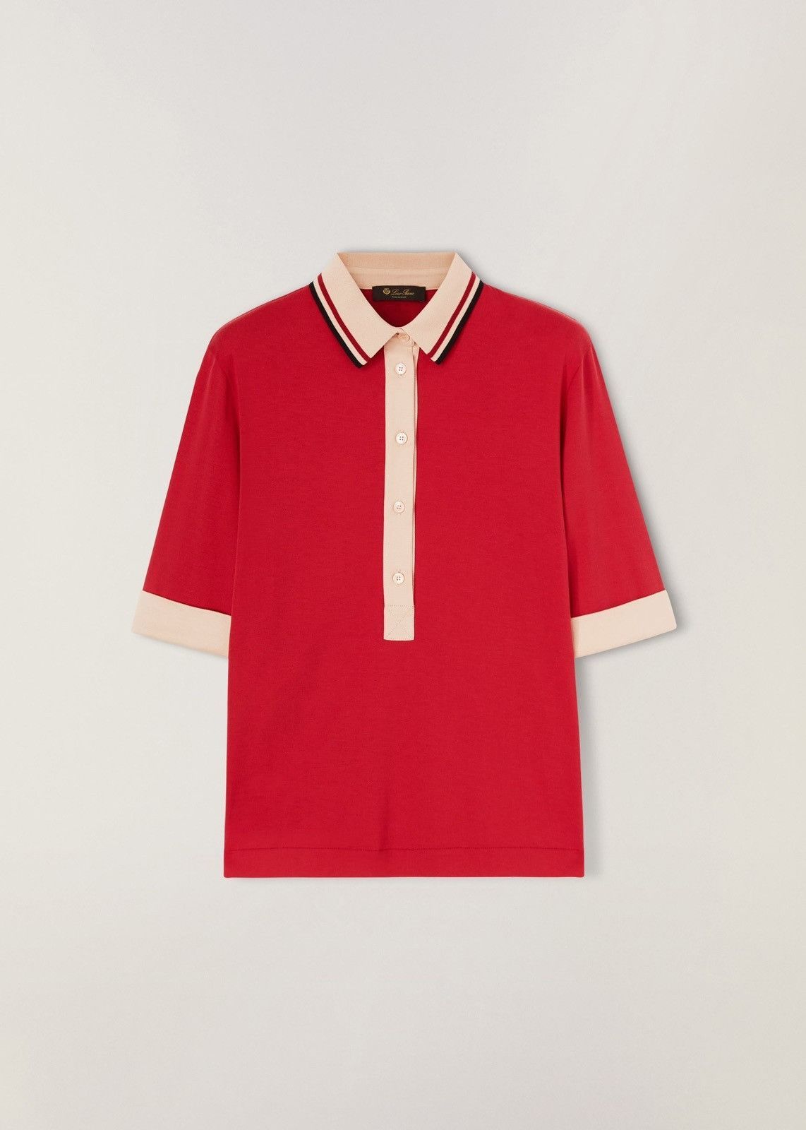 o1loc1c0224 Polo Shirt in Red / Pink