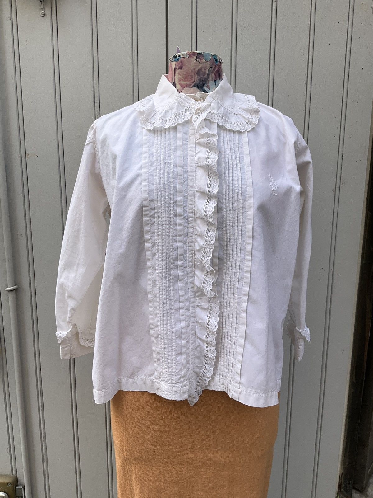 Vintage Antique cotton shirt Size M / US 6-8 / IT 42-44 - 1 Thumbnail