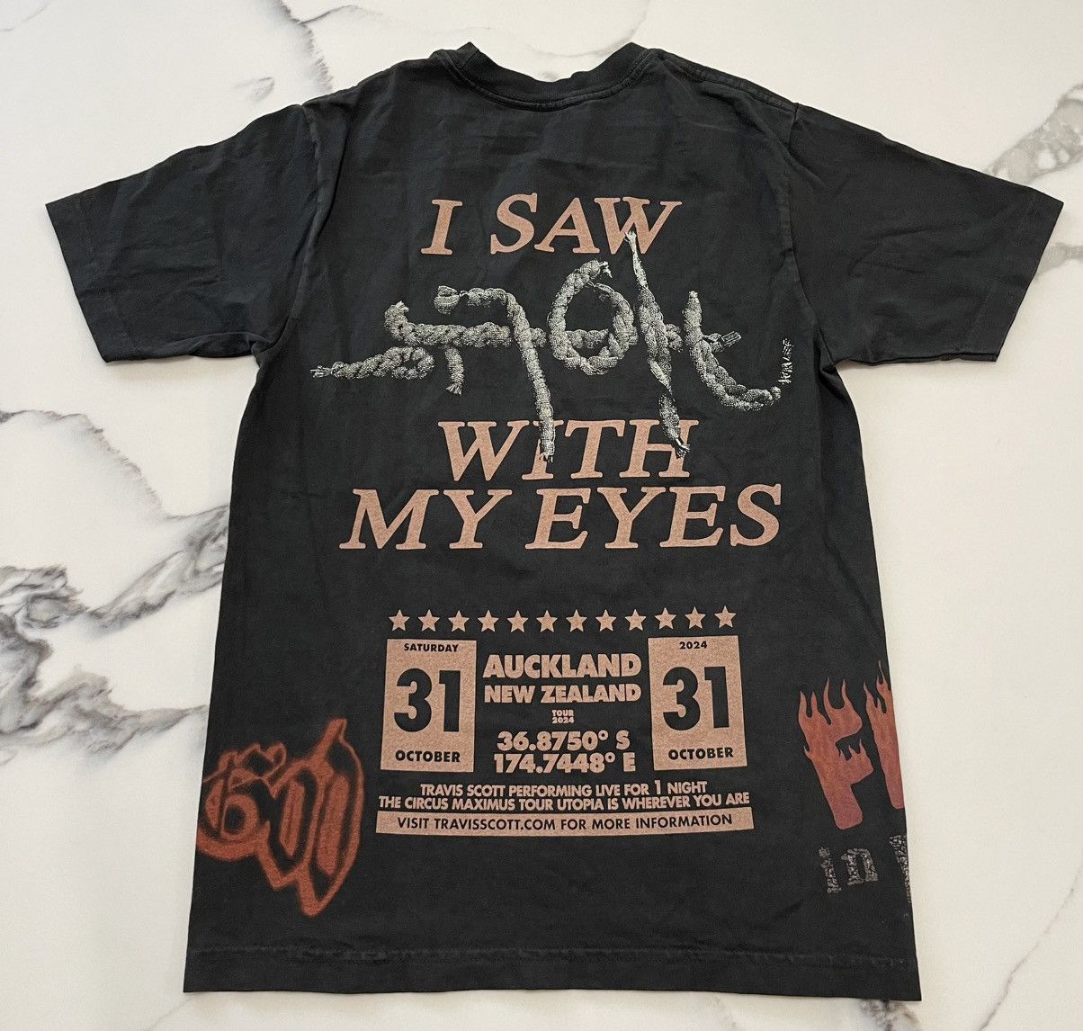 Travis Scott Travis Scott Utopia Tour Merch “I Saw Utopia” Shirt Sz S NEW Size US S / EU 44-46 / 1 - 2 Thumbnail