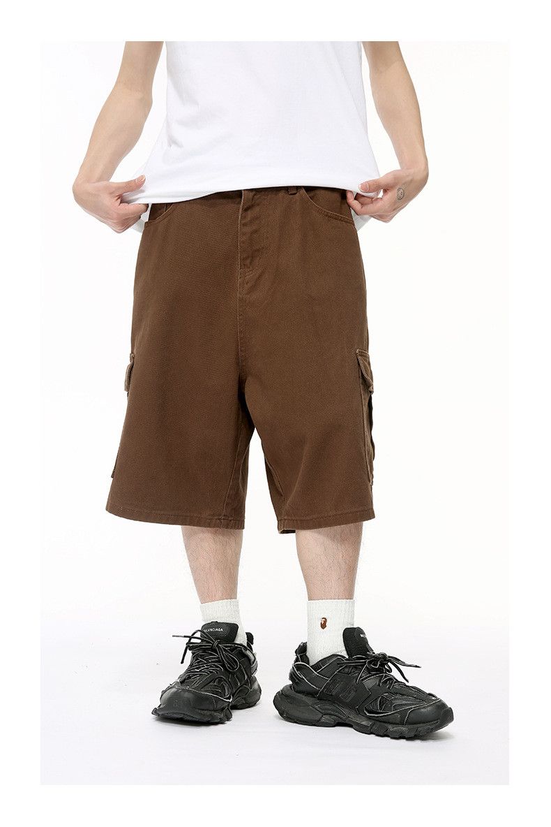 Japanese Brand × Jean Casual Straight Cotton Brown Denim Shorts Size US 32 / EU 48 - 3 Thumbnail