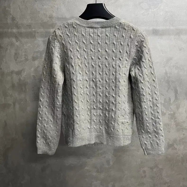 Brunello Cucinelli Brunello Cucinelli Grey Solid Color Crew Neck Drop Shoulde Size XS / US 0-2 / IT 36-38 - 2 Thumbnail