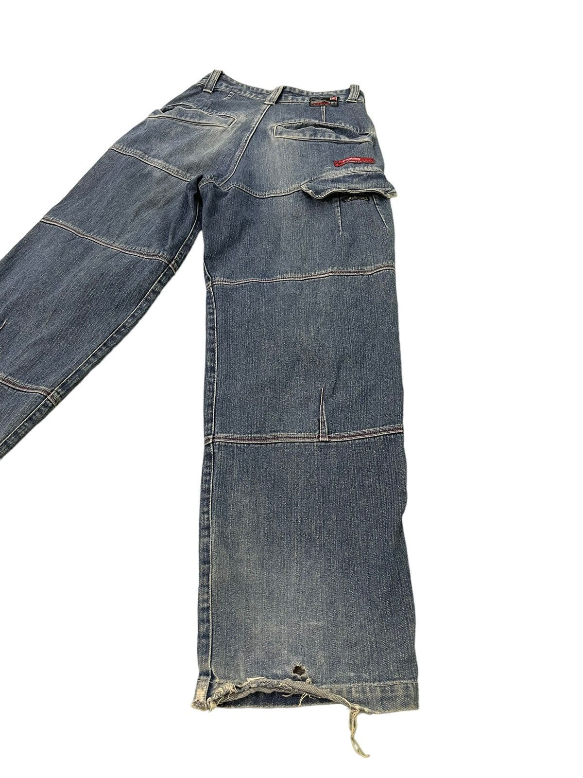 Japanese Brand Baggy Jeans Hobo Distress Wide Denim Skateboards 6🟦4 Size US 29 - 15 Thumbnail