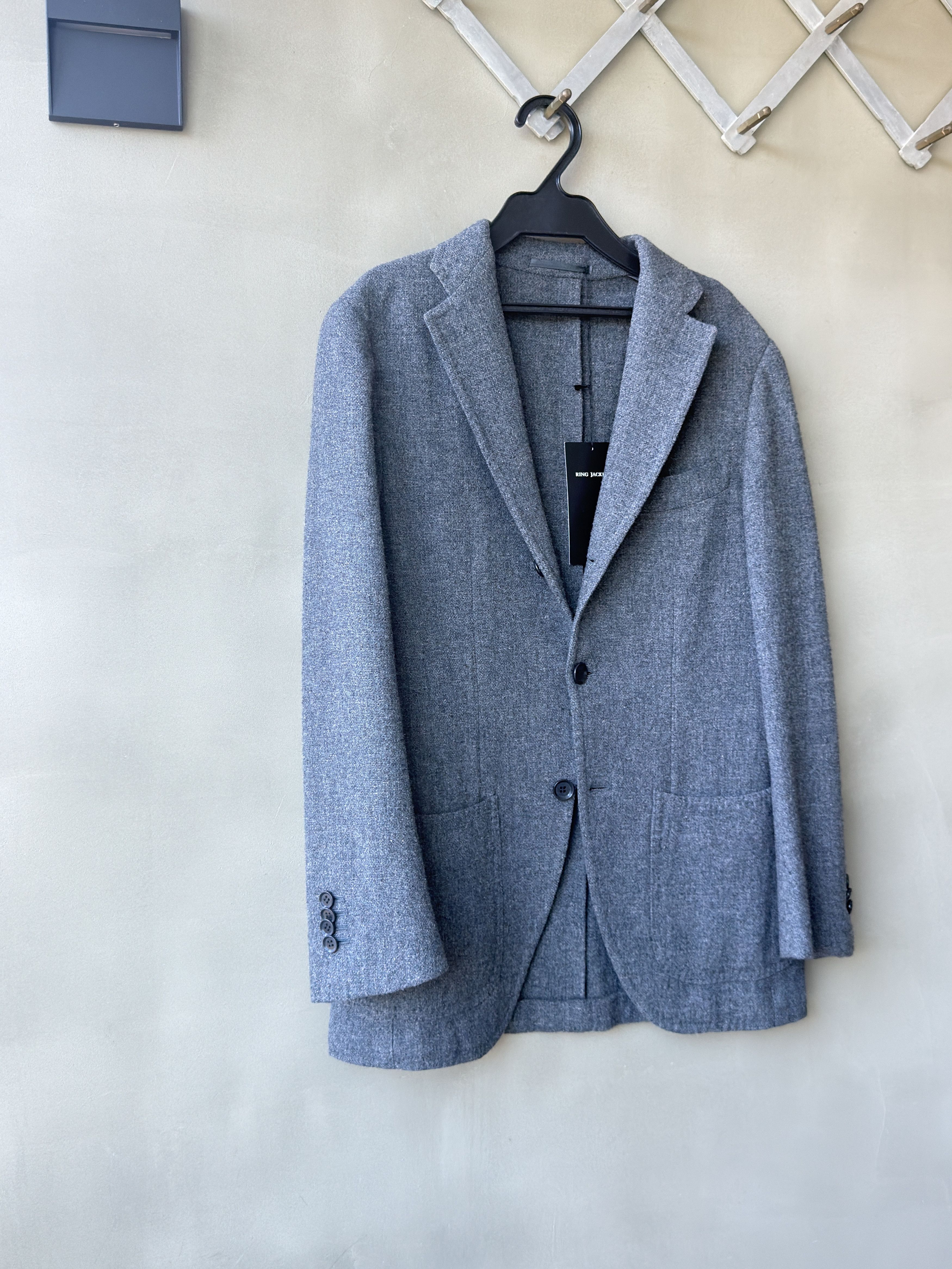 Ring Jacket Ring Jacket Mens Balloon Wool Japan Made 3 buttons Jacket Size 42S - 9 Thumbnail
