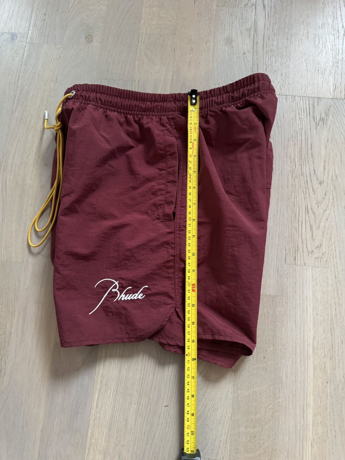 Rhude RHUDE men swim shorts sizes in photos by tape measure Size US 32 / EU 48 - 4 Thumbnail