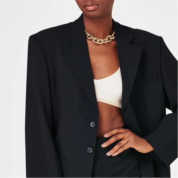 Jacquemus o1g2r1mq1024 Oversized Jacket in Black Size XXS / US 00 / IT 34 - 3 Thumbnail