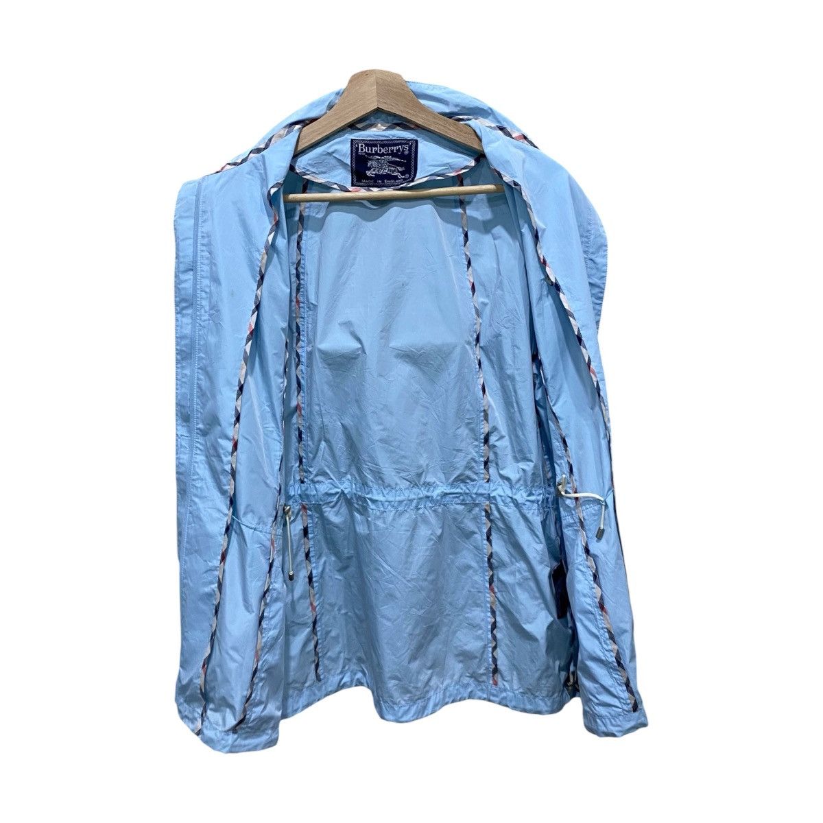 Burberry Prorsum Vintage Burberrys Light Blue Windbreaker Made In UK Size US L / EU 52-54 / 3 - 3 Thumbnail