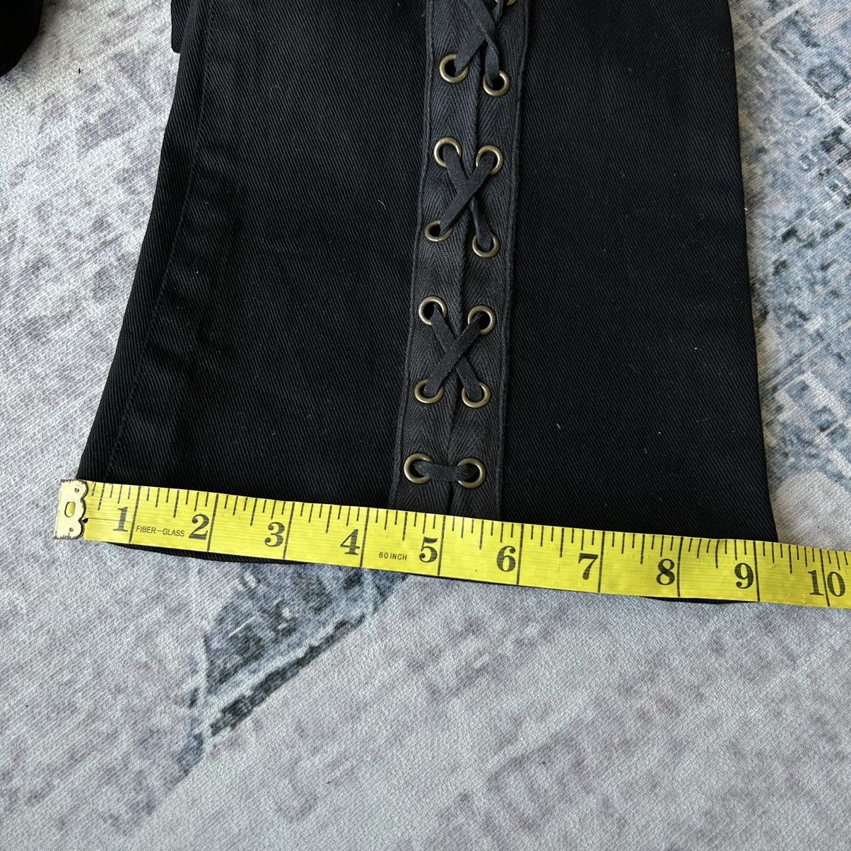 If Six Was Nine Flared Bondage Tactical Punk Sky Bomber Pants Size US 27 - 17 Thumbnail