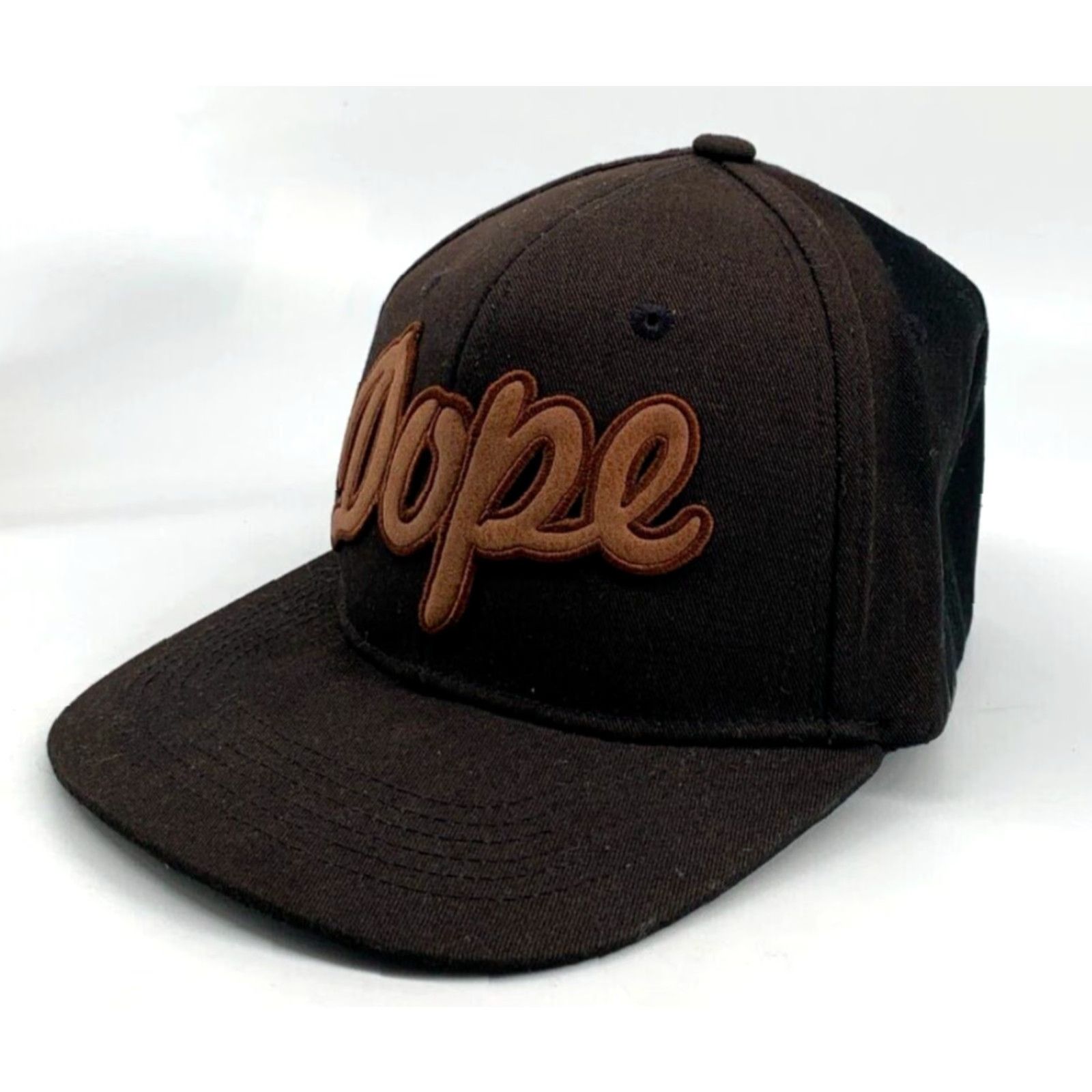 Vintage VINTAGE Dope Brown Cotton Adjustable Snapback Baseball Hat Men's Life Is Dope Mens Hat Brown Cotton Snapback Dope Life Is Dope Baseball Hat Men Size ONE SIZE - 2 Thumbnail