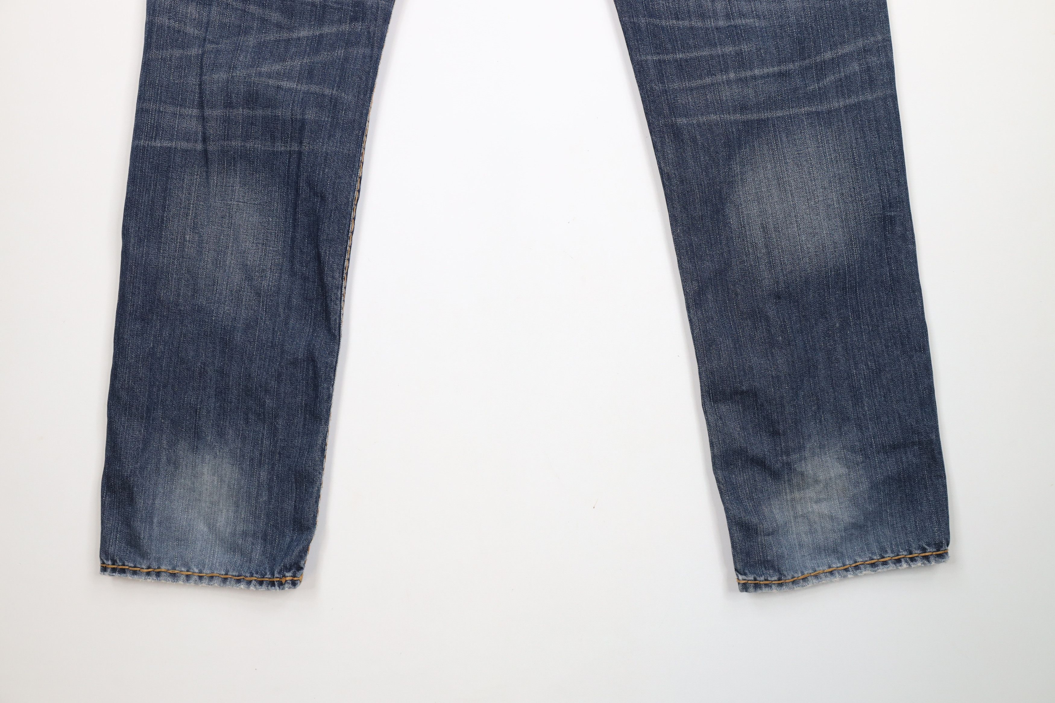 True Religion × Vintage True Religion Relaxed Slim Thick Stitch Denim Jeans USA Blue Size US 36 / EU 52 - 14 Thumbnail