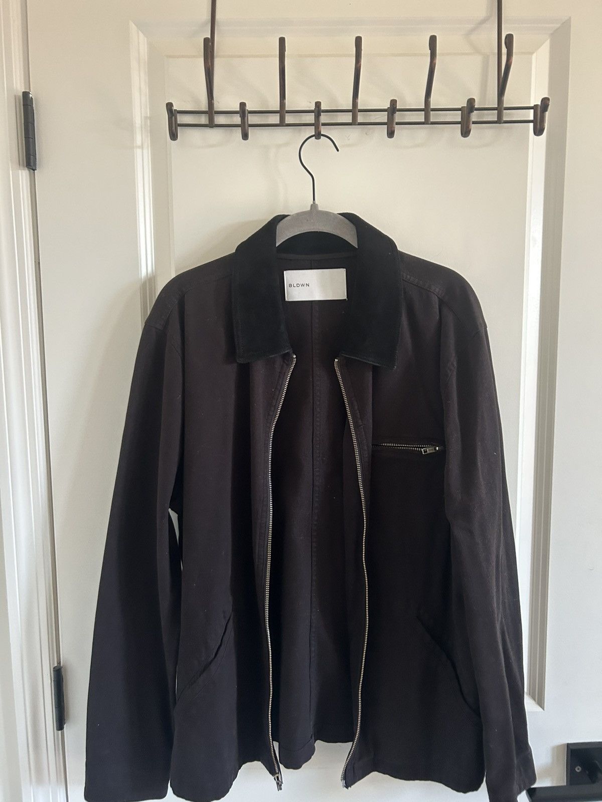 Baldwin BLDWN Duncan Solid Black Cotton Jacket Size US S / EU 44-46 / 1 - 1 Thumbnail