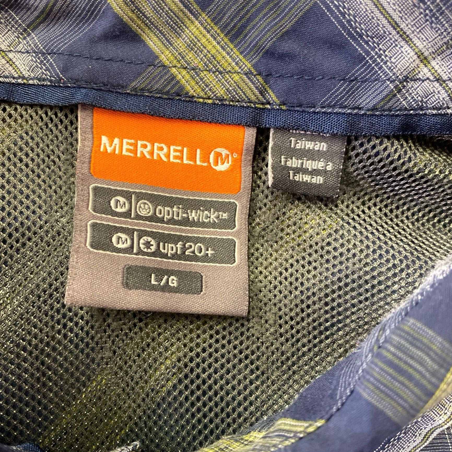 Merrell VINTAGE Merrell Mens Button Up Shirt Large Green Plaid Pearl Snap Short Sleeve Pocket Size US L / EU 52-54 / 3 - 3 Thumbnail