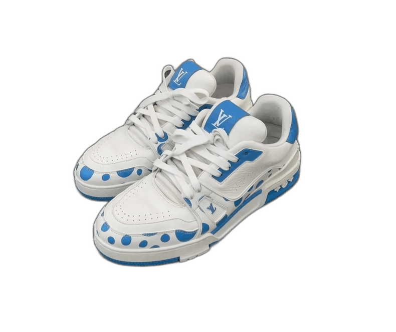 Louis Vuitton Louis Vuitton Trainer Sneakers with Blue Accents-2507 Size US 8.5 / EU 41-42 - 1 Thumbnail