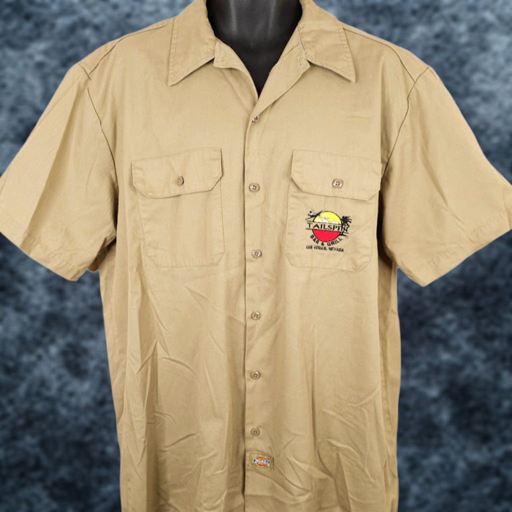 Dickies VINTAGE Dickies Tailspin Bar & Grill Shirt Mens XL Beige Y2K Las Vegas Size US XL / EU 56 / 4 - 1 Thumbnail
