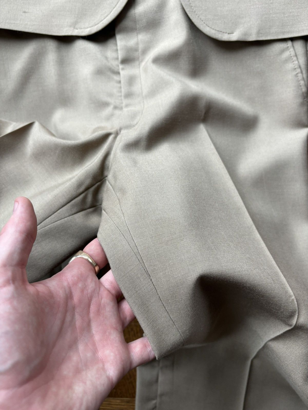 Le Chateau × Vintage 60s Two Piece Suit Vintage Le Chateau Trevira Mohair France Size 36R - 15 Thumbnail