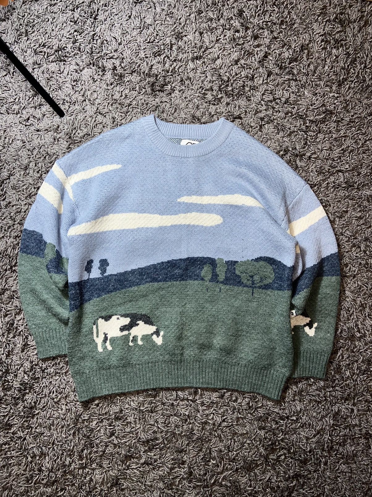 Designer × Japanese Brand ADAM FREAK JAPAN BRAND FULL KNITTED PICTURE ADULT SWEATER Size US L / EU 52-54 / 3 - 1 Thumbnail