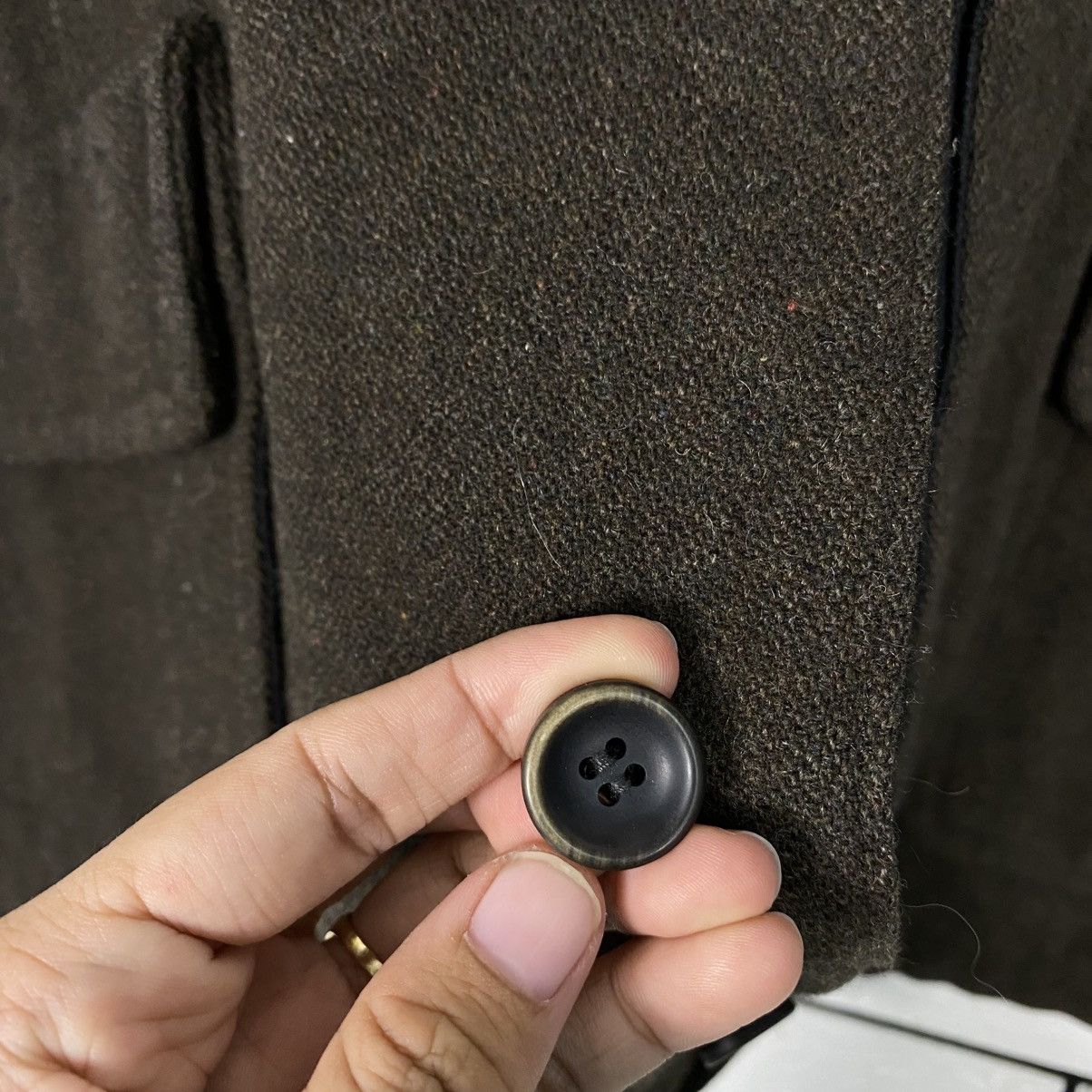 Kapital 📌Vintage Indigo Wool Button Jacket Navy A.F Striped Lining Size US M / EU 48-50 / 2 - 17 Thumbnail