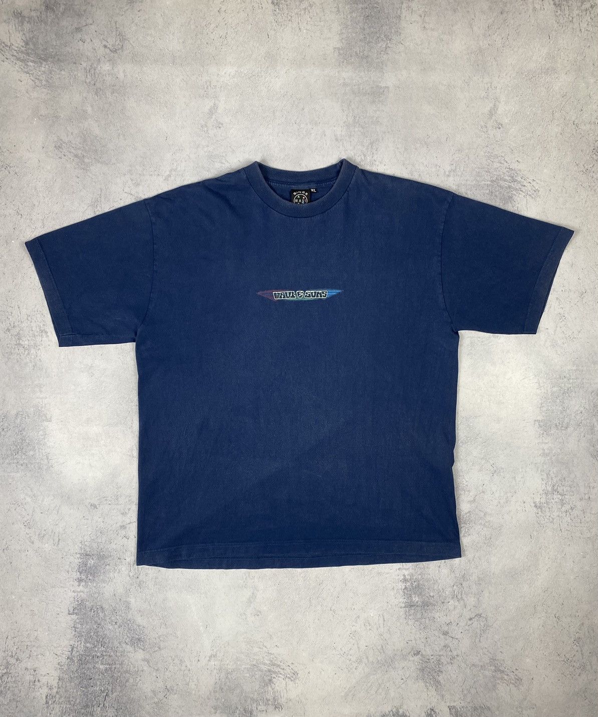 Maui and Sons × Vintage Vintage Maui and Sons Shark Warriors Surfing Graphic Tee Size US XL / EU 56 / 4 - 10 Thumbnail