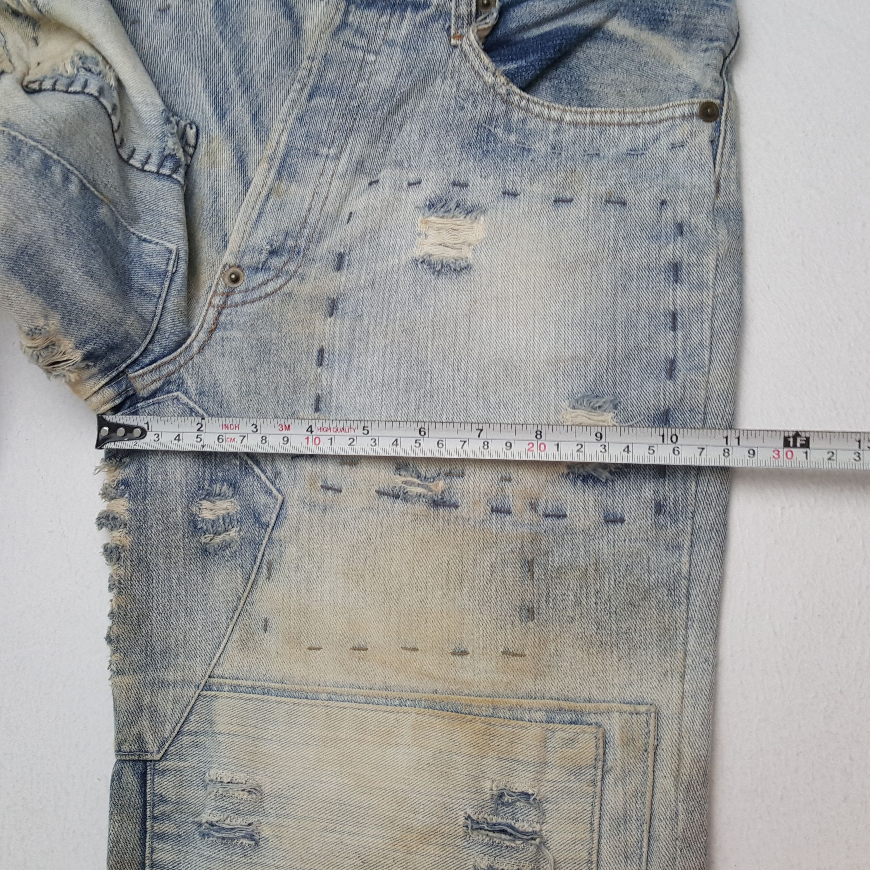 Satisfy × Vintage SATISFY Patchwork Style Fashion Rock Punk Design Jeans Size US 30 / EU 46 - 9 Thumbnail