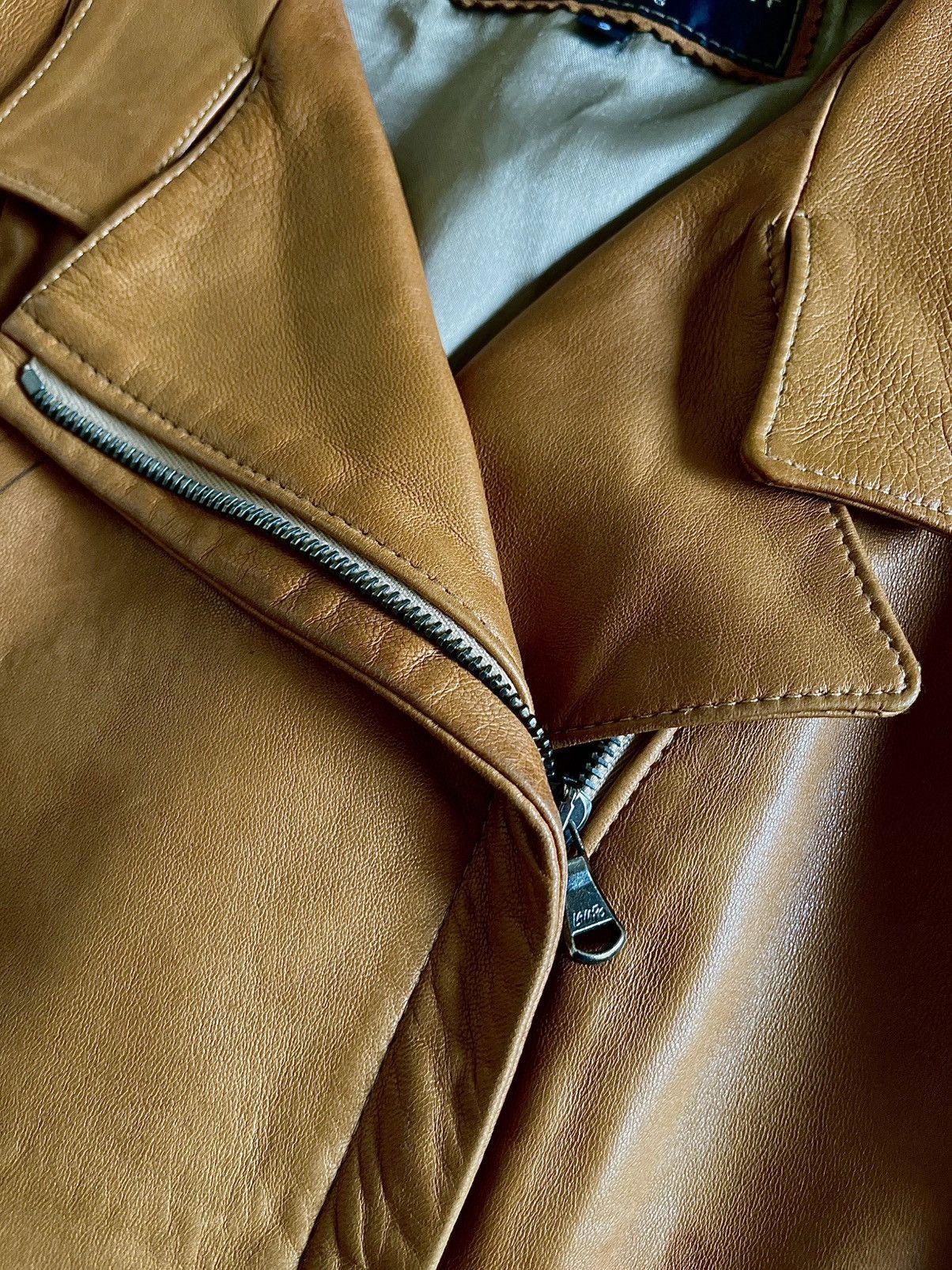 Other 90s Vintage Leather Jacket Size M / US 6-8 / IT 42-44 - 3 Thumbnail