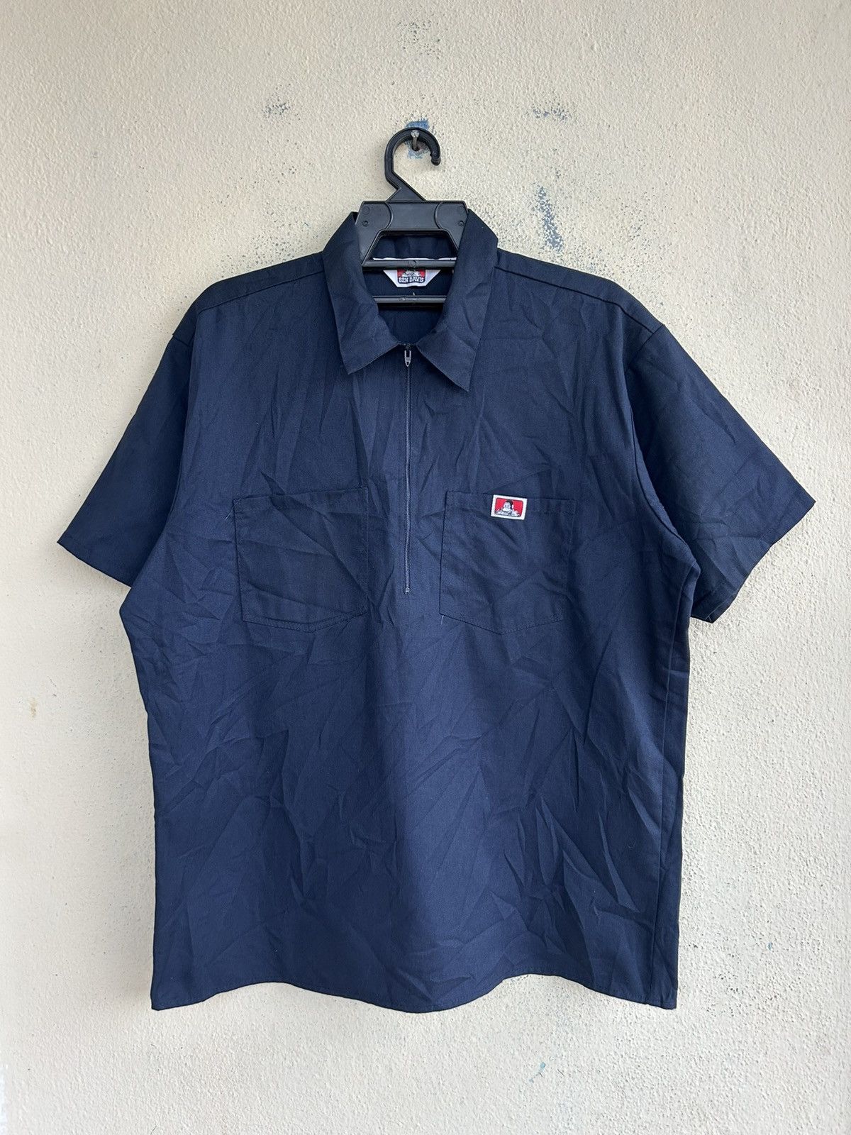 Ben Davis Vintage Ben Davis Half Zipper Working Shirt Size US L / EU 52-54 / 3 - 1 Thumbnail
