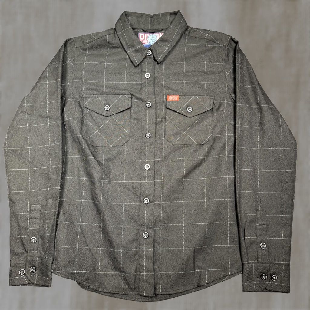 Vintage Dixxon Shirt Mens Womens Medium Gray Plaid Button Up DTech Flannel Pinhead Button-Up Casual Vintage No Size M / US 6-8 / IT 42-44 - 1 Thumbnail