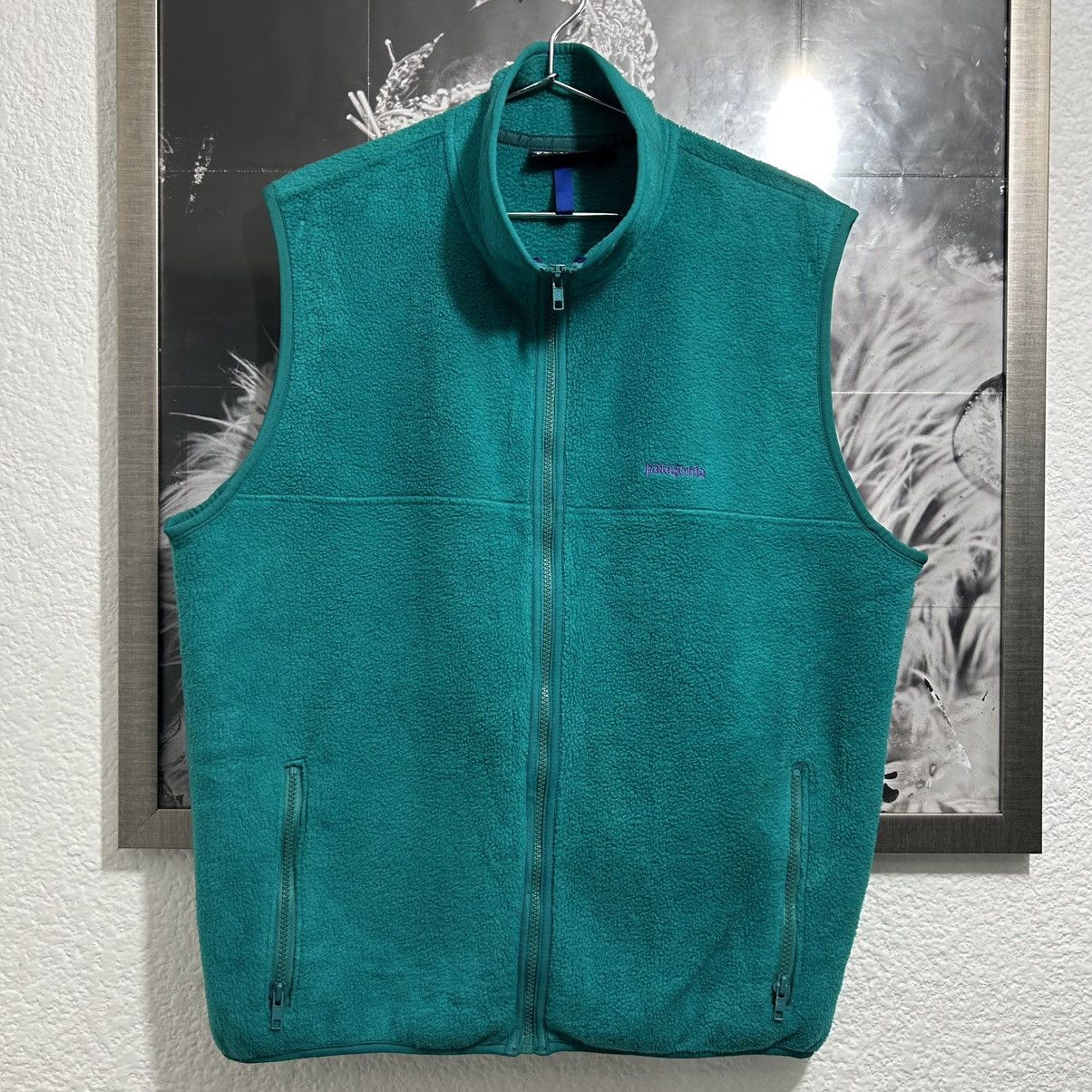 Patagonia × Vintage PATAGONIA VEST FLEECE VINTAGE 1998 Size US L / EU 52-54 / 3 - 1 Thumbnail
