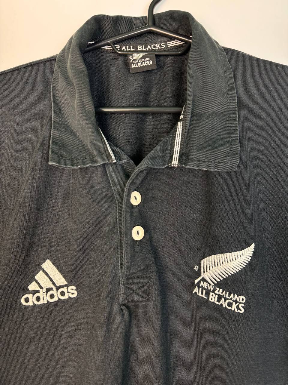 Adidas 1990s New Zealand All Blacks Rugby Union Team T Shirt Size US XXL / EU 58 / 5 - 2 Thumbnail