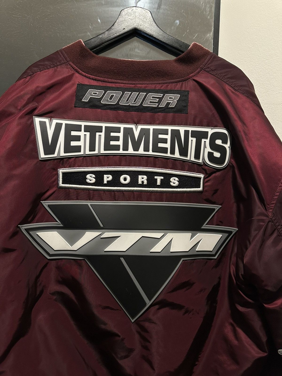 Vetements Burgundy Vetements Racing Bomber Jacket Size US M / EU 48-50 / 2 - 3 Thumbnail
