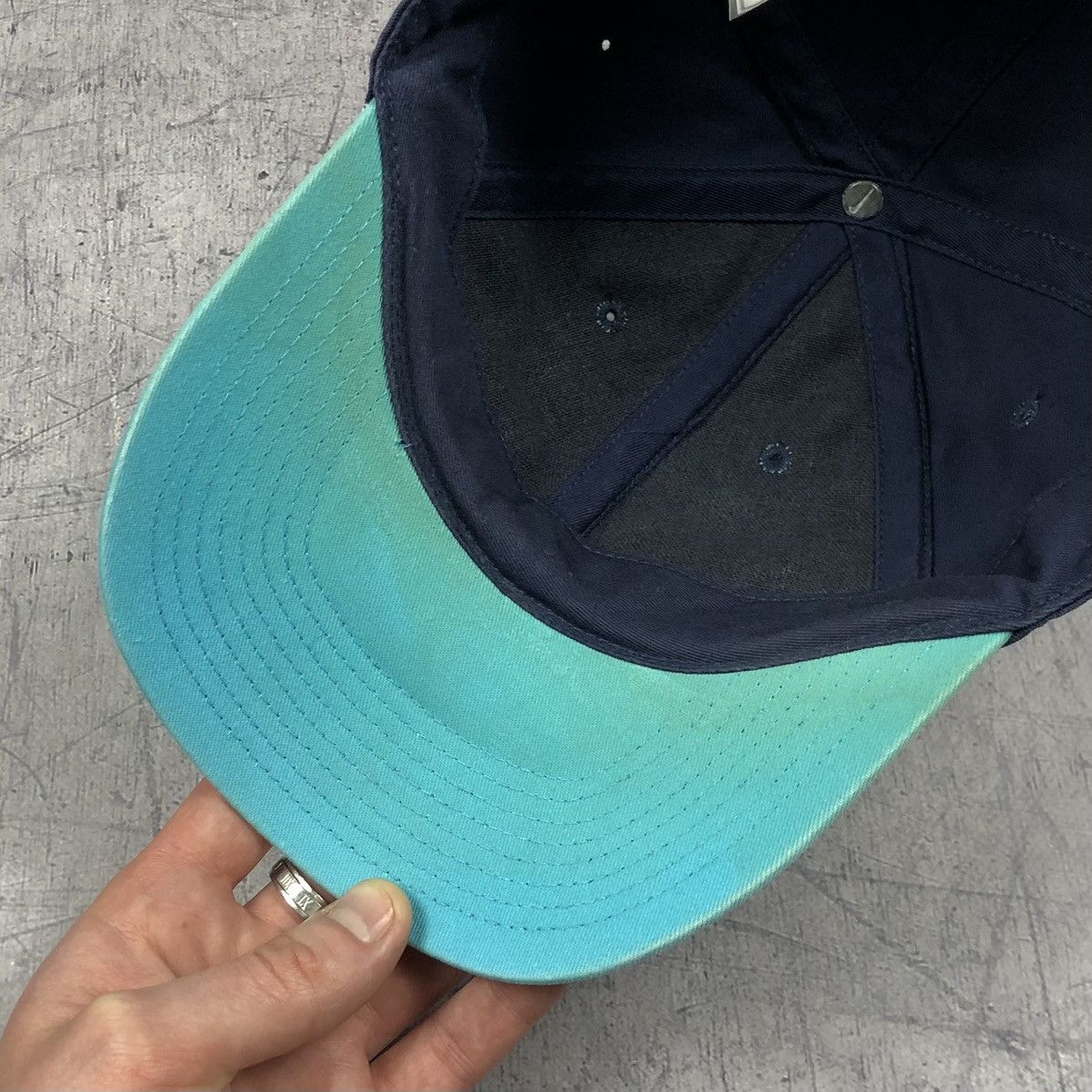 Nike × Vintage Vintage Y2K Nike Multicolour Mesh Logo Drill Cap Size ONE SIZE - 8 Thumbnail