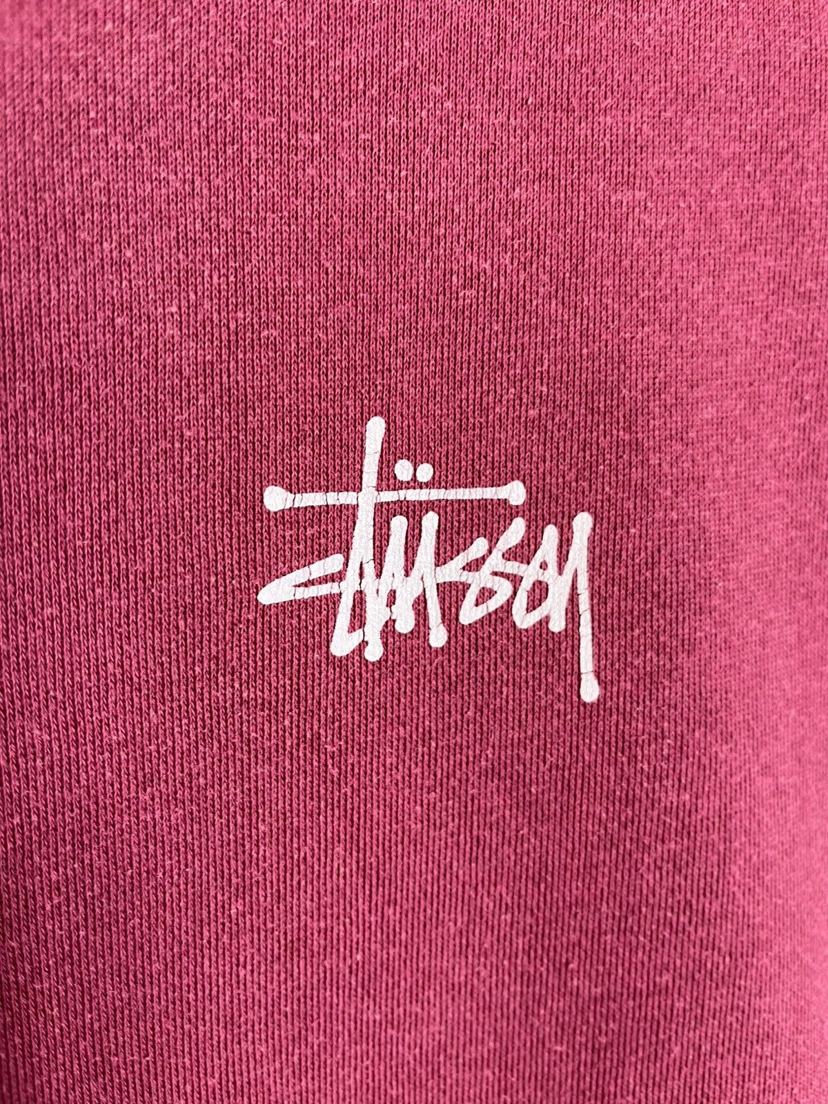 Stussy Stussy Hoodie 2000s vintage mens USA pink cotton casual Size US L / EU 52-54 / 3 - 6 Thumbnail