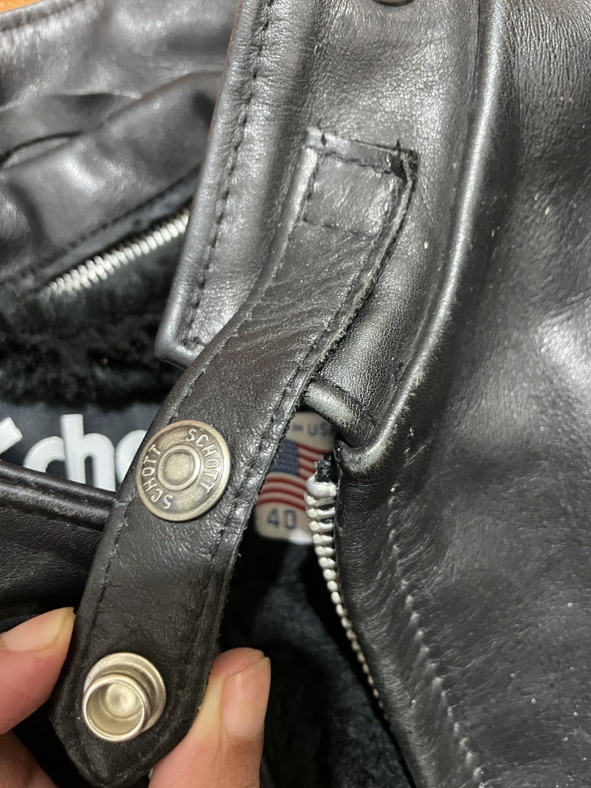 Schott Schott NYC 141 Classic Racer Leather cowhide leather Size US M / EU 48-50 / 2 - 15 Thumbnail