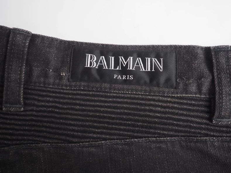 Balmain BalmainBlack knee destroys jeans 2503-Nextarrow Size US 31 - 5 Thumbnail