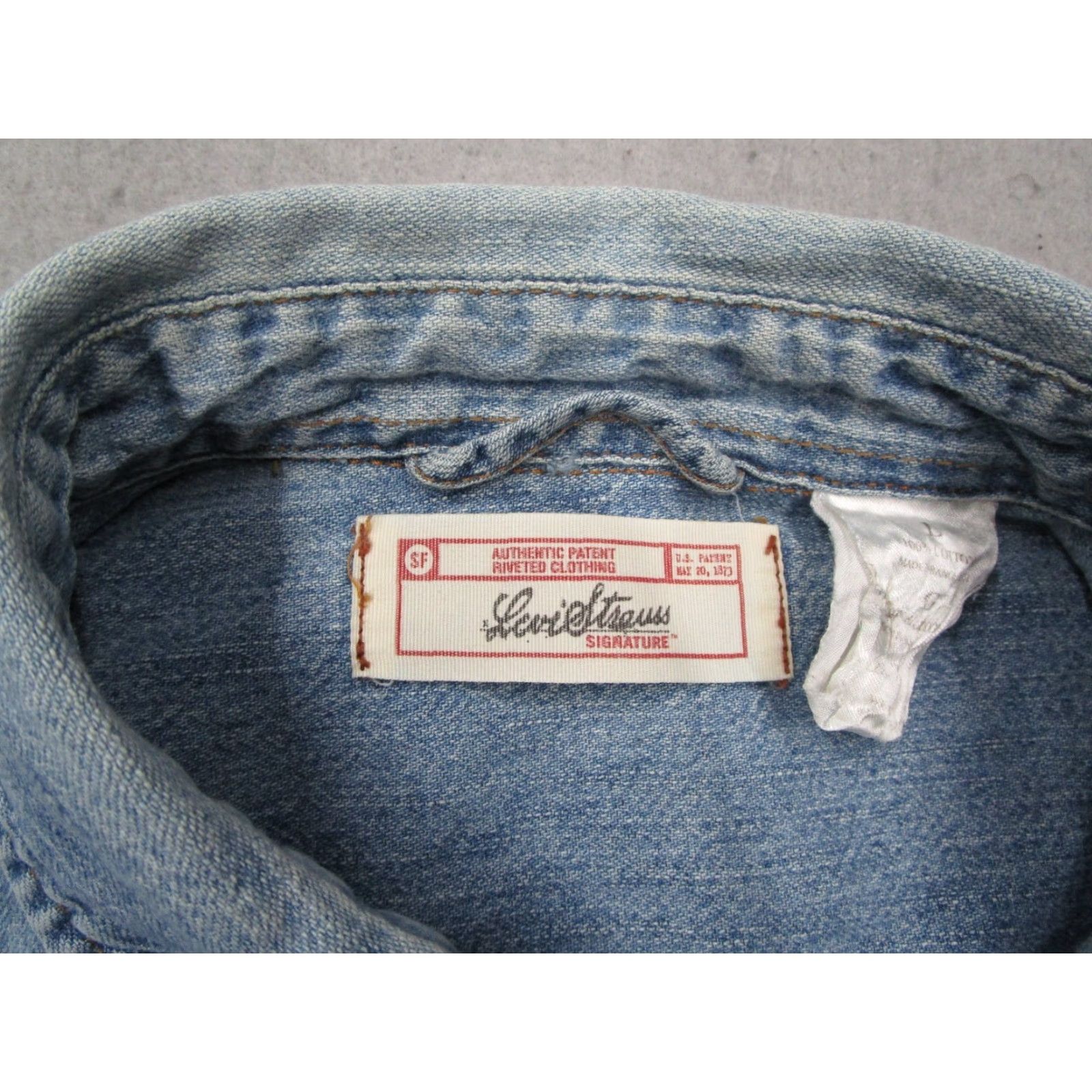Levi's Levis Shirt Mens Large Blue Denim Button Up Workwear Rancher Rodeo Size US L / EU 52-54 / 3 - 3 Thumbnail
