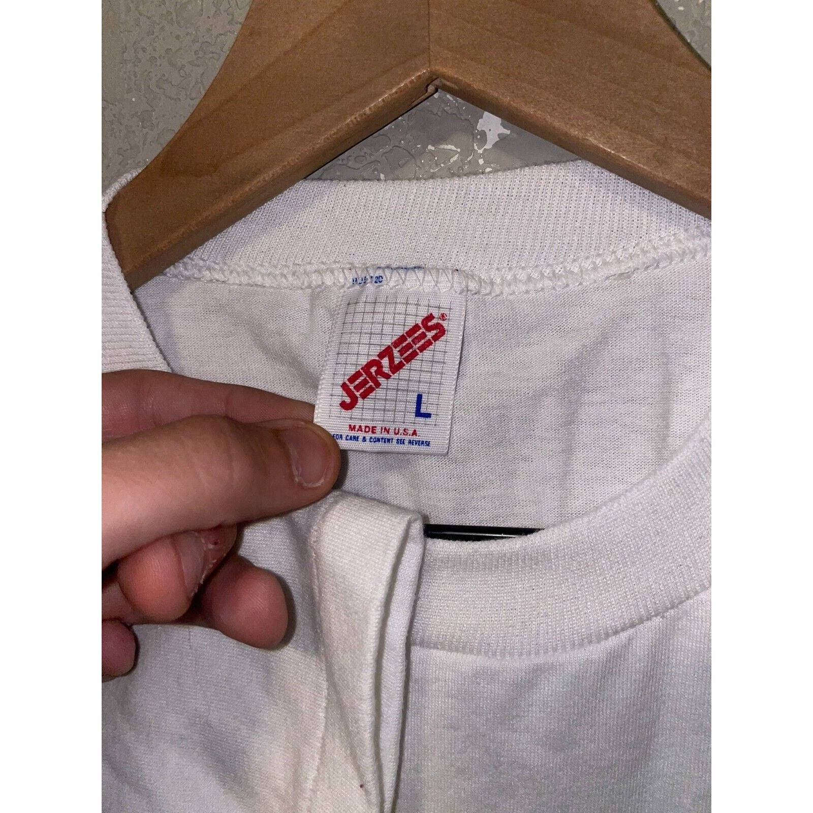 Jerzees Vintage Co-Ed Shirt Coed ABC State Tourney Graphic Tee 90s Size US L / EU 52-54 / 3 - 8 Thumbnail