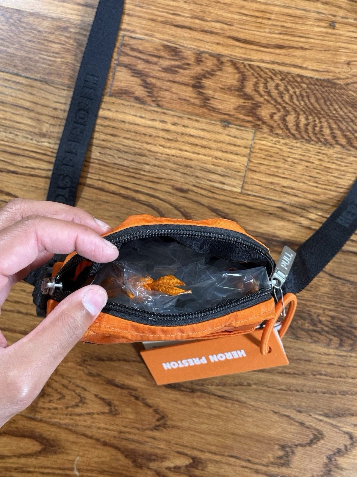 Heron Preston Heron Preston Nylon Crossbody Bag Orange Black NWT Size ONE SIZE - 10 Thumbnail