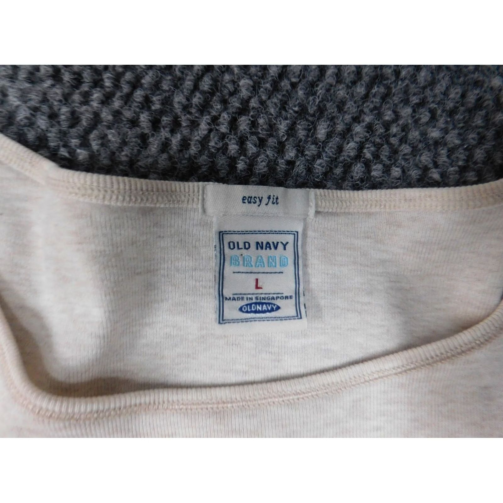 Old Navy Old Navy Womens Sweater L Beige Puff Sleeve Crew Neck Pullover Stretch Knit Bow Button Casual Regular Size L / US 10 / IT 46 - 6 Thumbnail