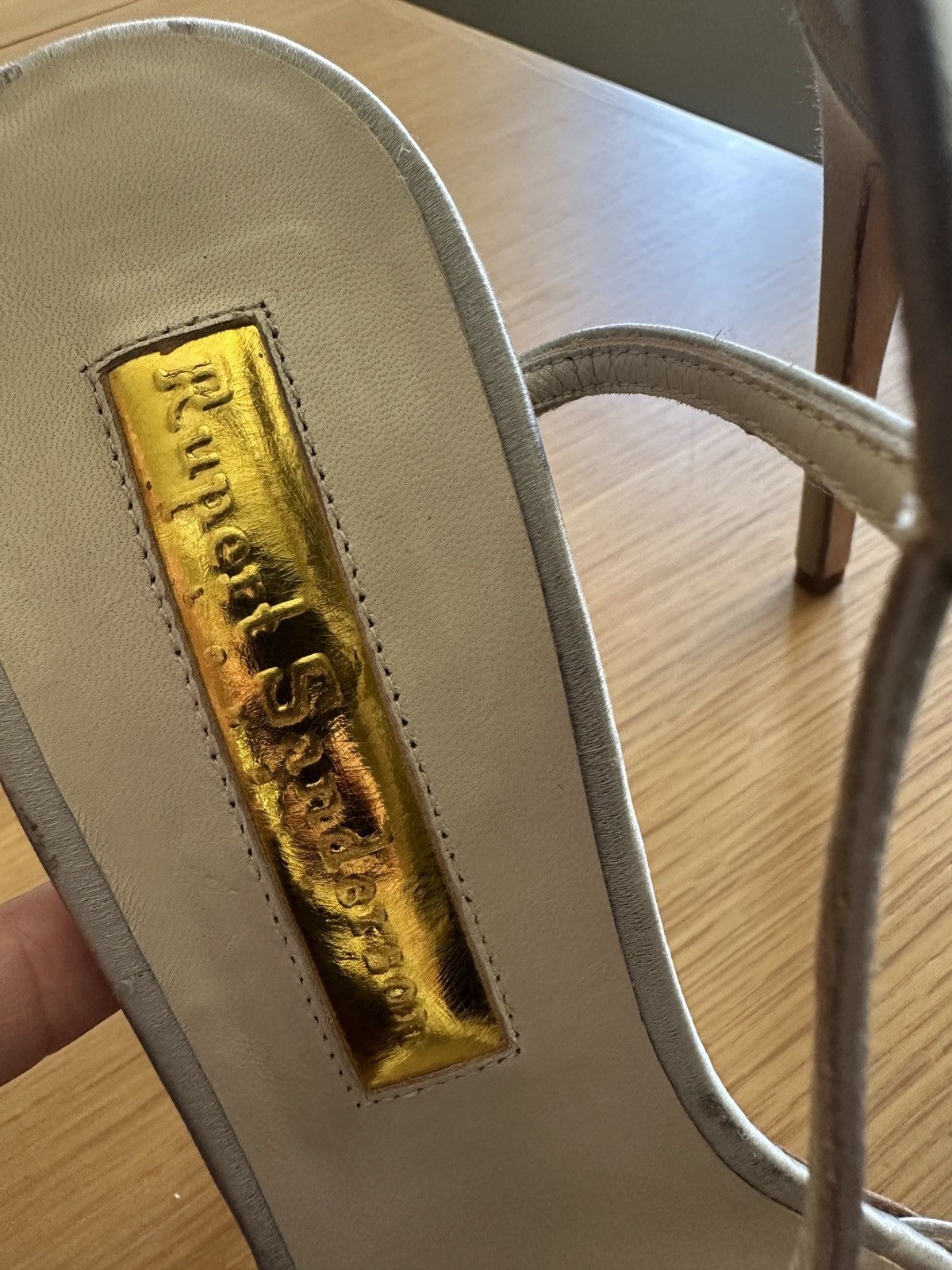 Rupert Sanderson Rupert Sanderson silver satin heels Size US 9 / IT 39 - 8 Thumbnail