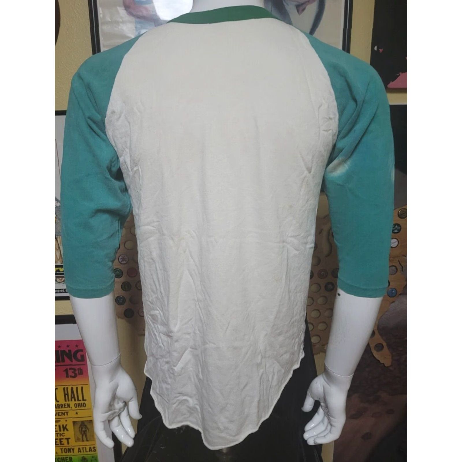 Vintage VINTAGE Yes Band Raglan Jersey T Shirt Medium White 70s 80s Prog Rock RARE Concert Size US M / EU 48-50 / 2 - 4 Thumbnail