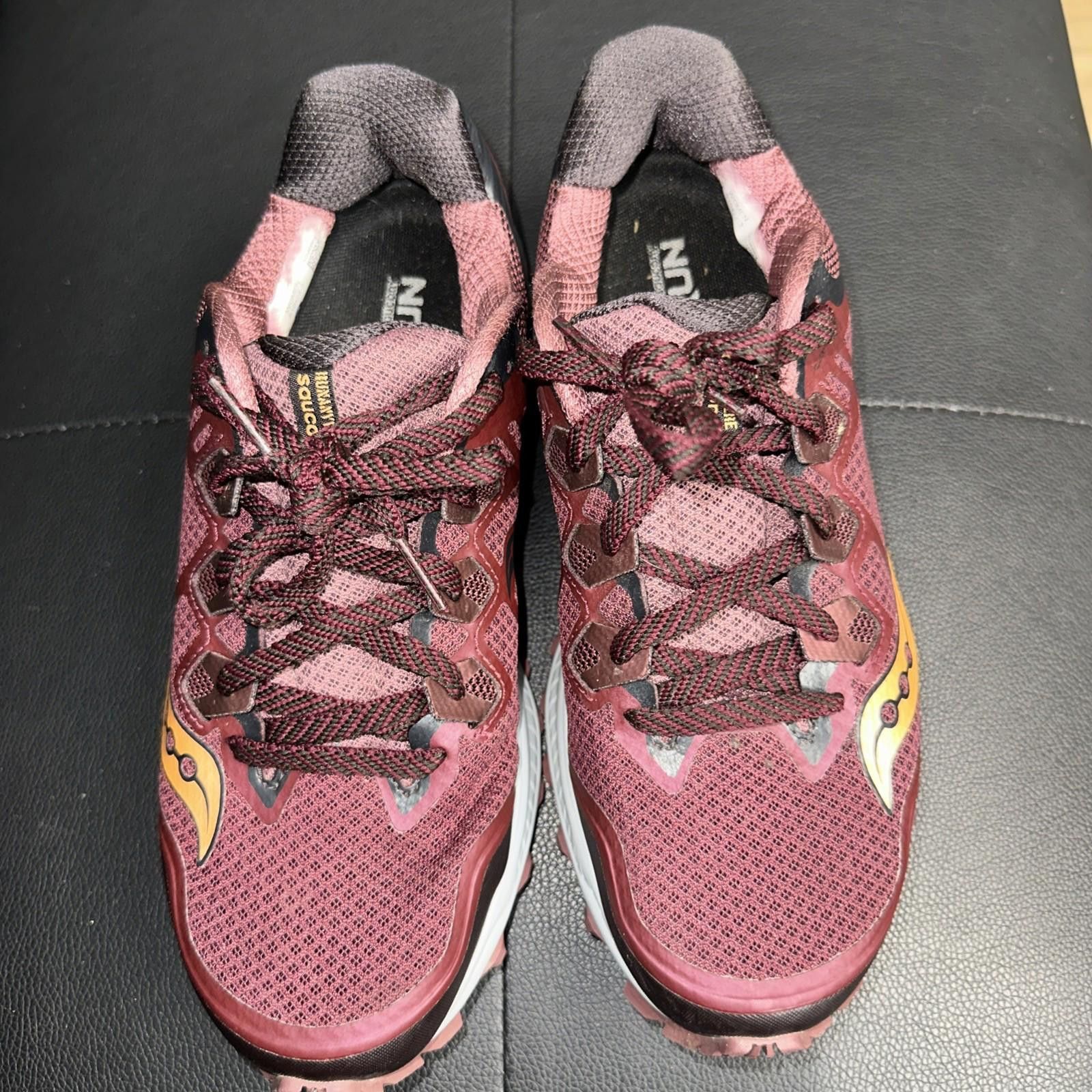 Saucony Saucony Women Everun Maroon Trail Running Hiking Shoe Size 9 Size US 9 / IT 39 - 2 Thumbnail