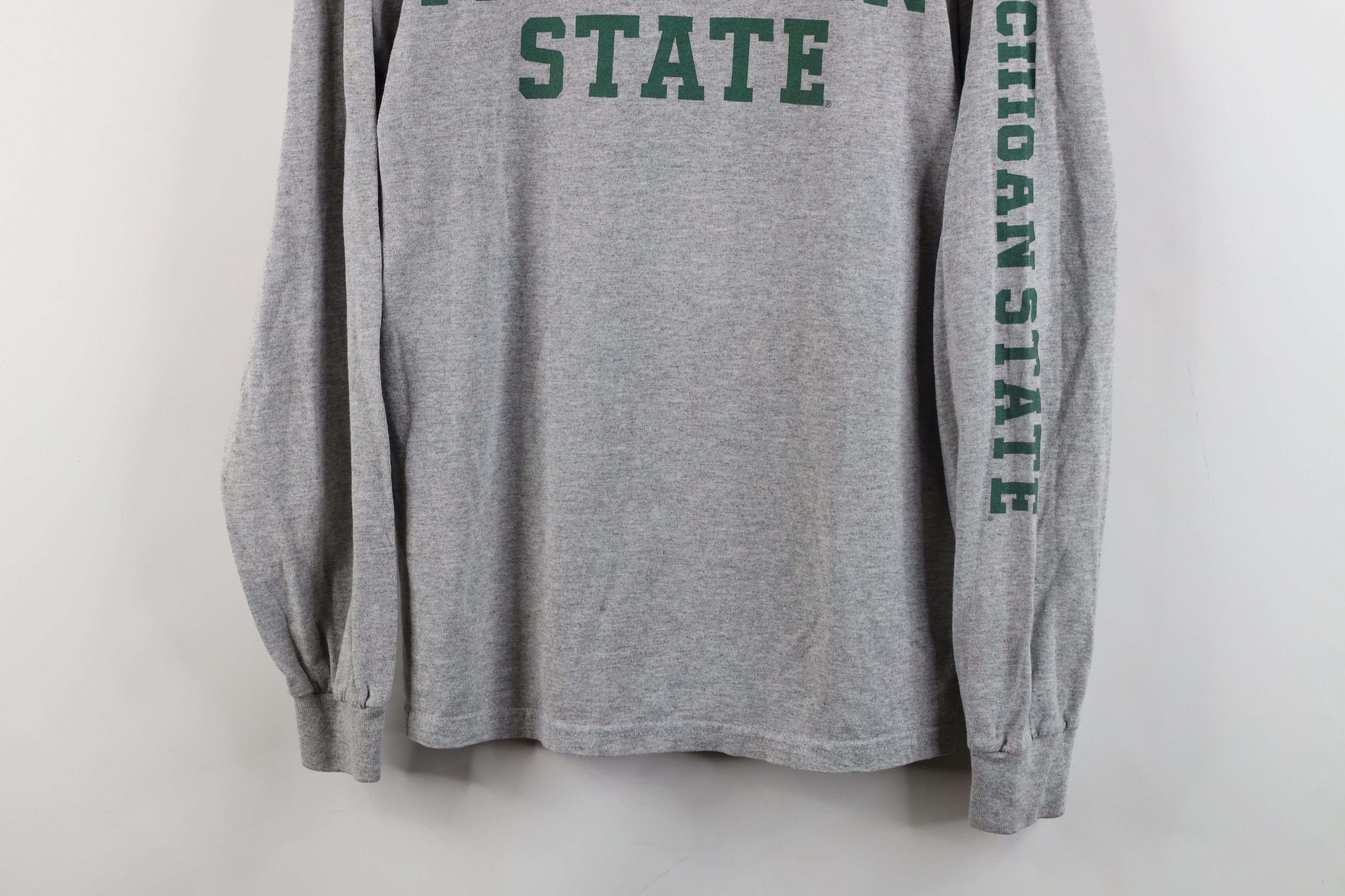 Vintage Vintage Michigan State University Long Sleeve T-Shirt Gray Size US M / EU 48-50 / 2 - 3 Thumbnail