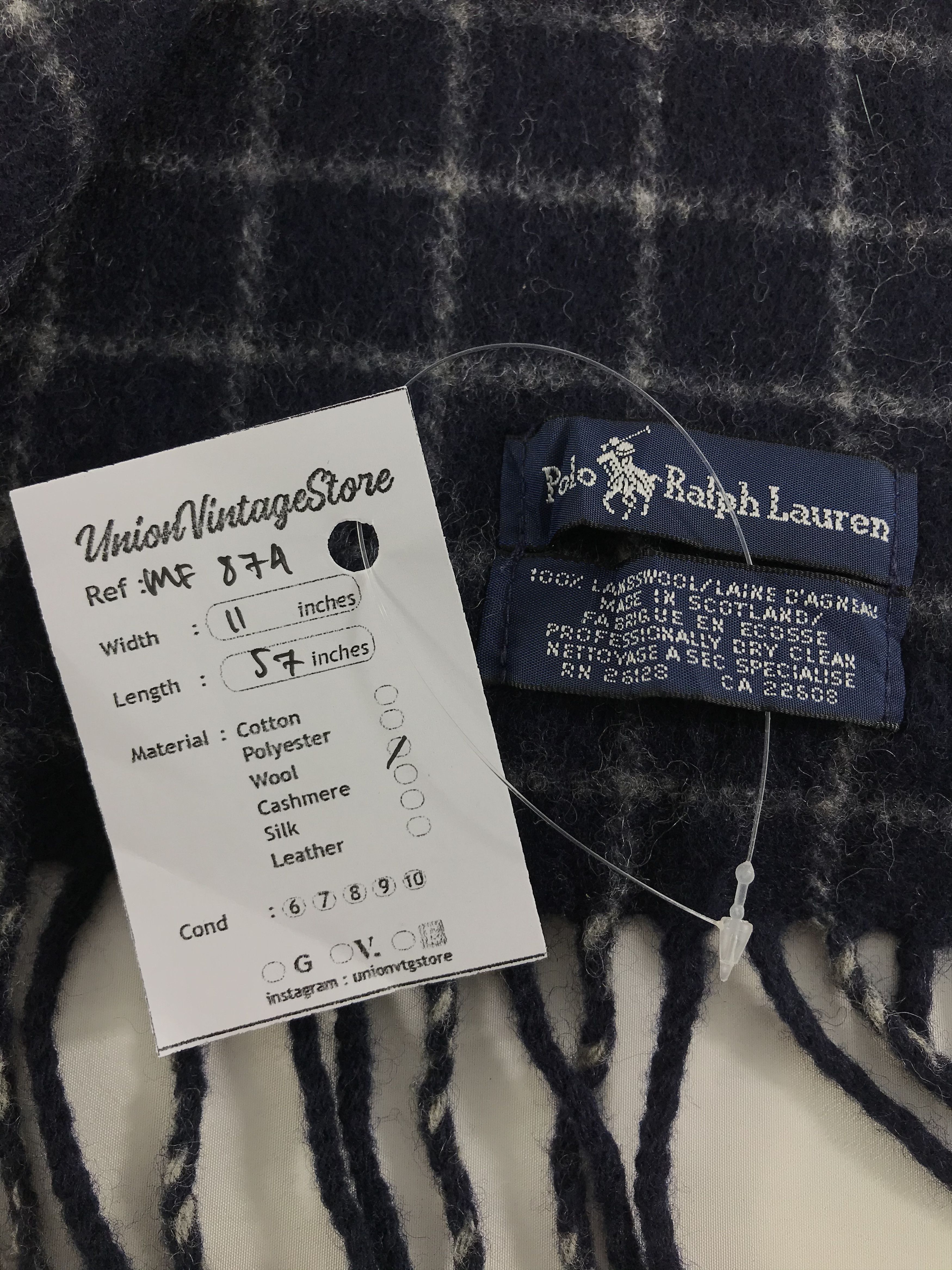 Polo Ralph Lauren Vintage Polo Ralph Lauren Scarf/Muffler/Neckwear MF874 Size ONE SIZE - 4 Thumbnail