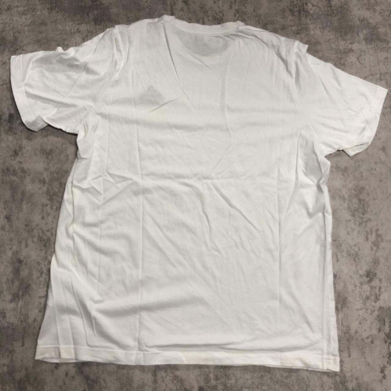 Adidas White Adidas T-shirt with black logo #adidas Size US L / EU 52-54 / 3 - 4 Thumbnail