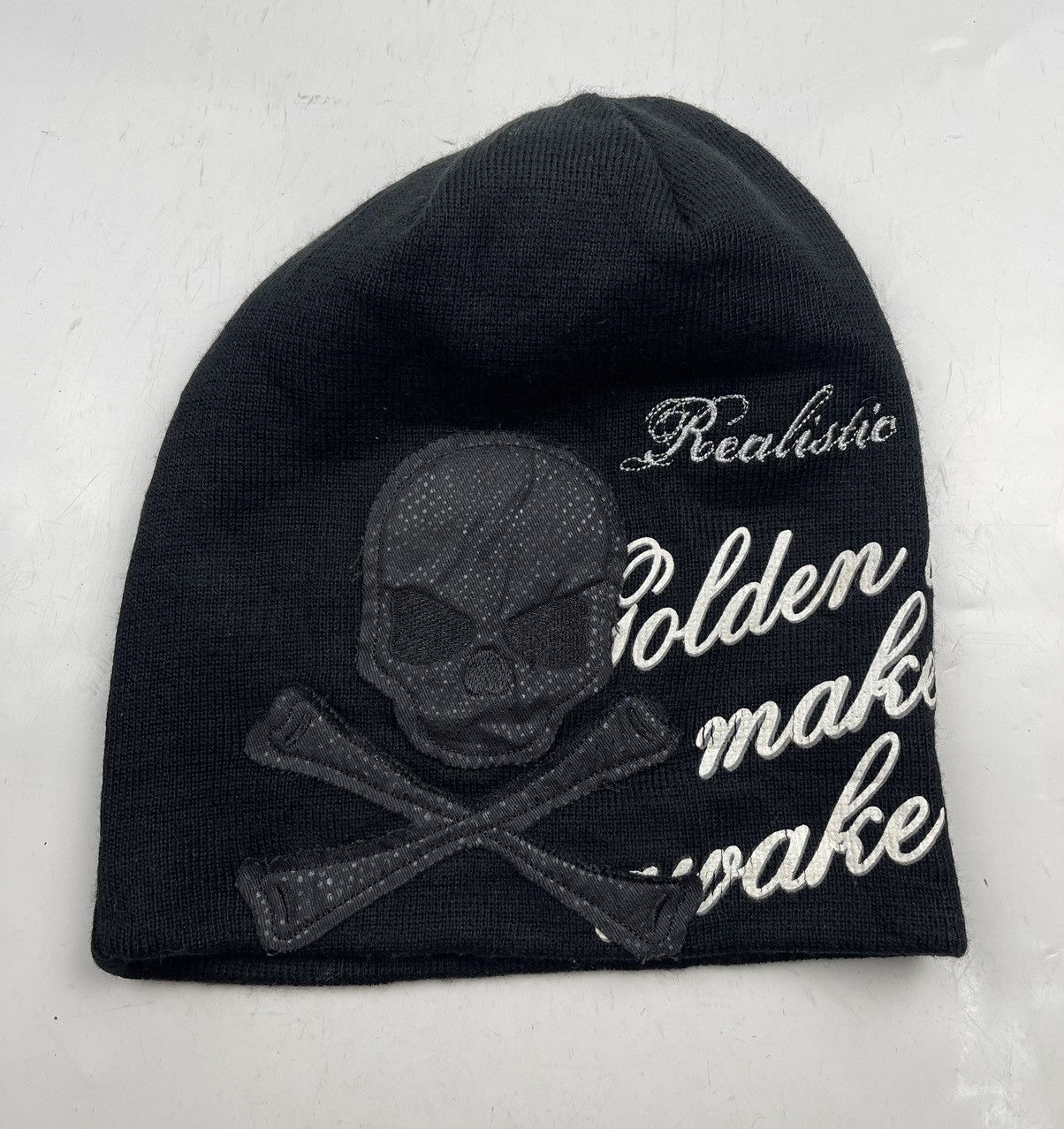 Japanese Brand realistic big skull beanie hat tc31 Size ONE SIZE - 2 Thumbnail