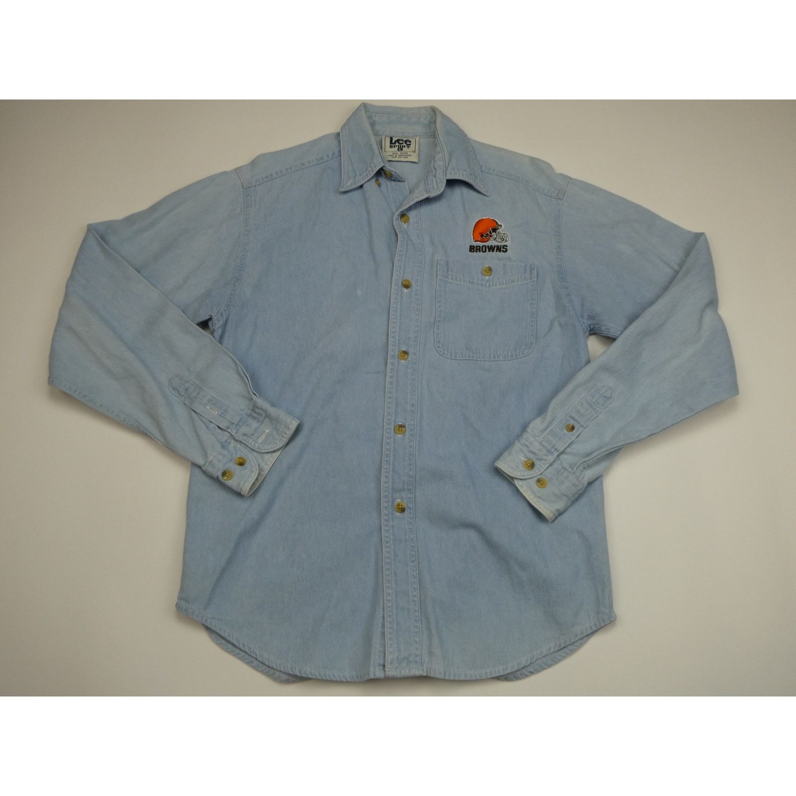 Lee vintage Cleveland Browns Denim Shirt, Lee Sport, large Size L / US 10 / IT 46 - 1 Thumbnail