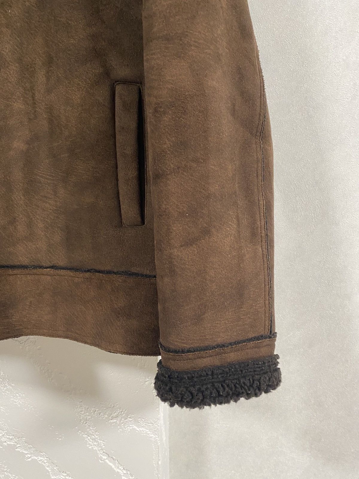 Zara Zara Shearling Coat B-3 Style Sheepskin Jacket Size: L Size US L / EU 52-54 / 3 - 3 Thumbnail