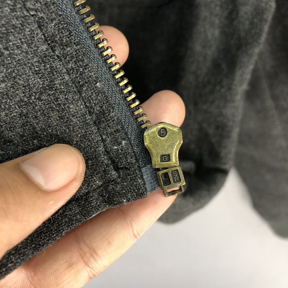 Japanese Brand The Emporium High Neck Wool Zipper Jacket Size US XS / EU 42 / 0 - 7 Thumbnail