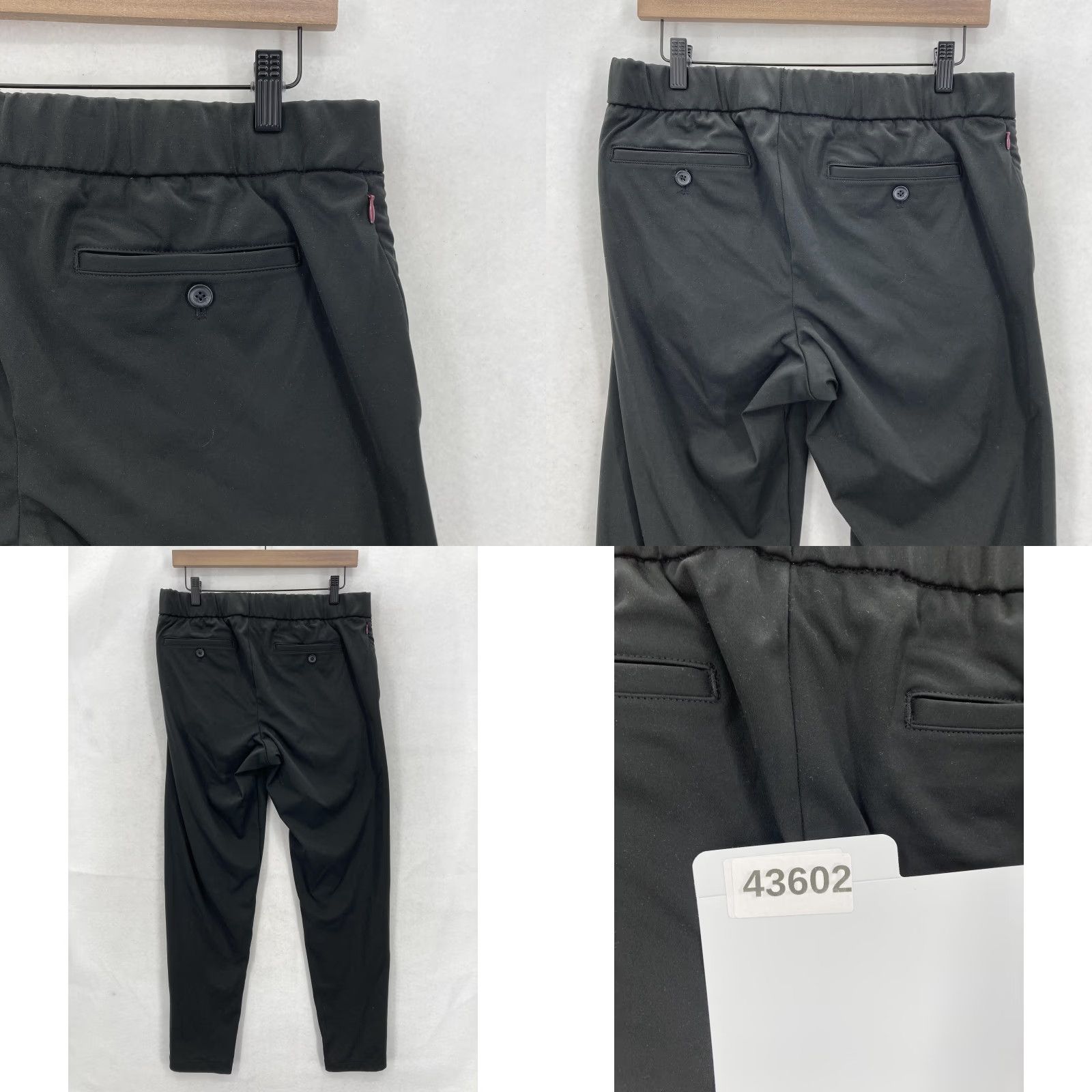 Bonobos Bonobos All Week Pants Mens Medium Black Dress Jogger Elastic Waist Tech Pocket Size US 31 - 9 Thumbnail