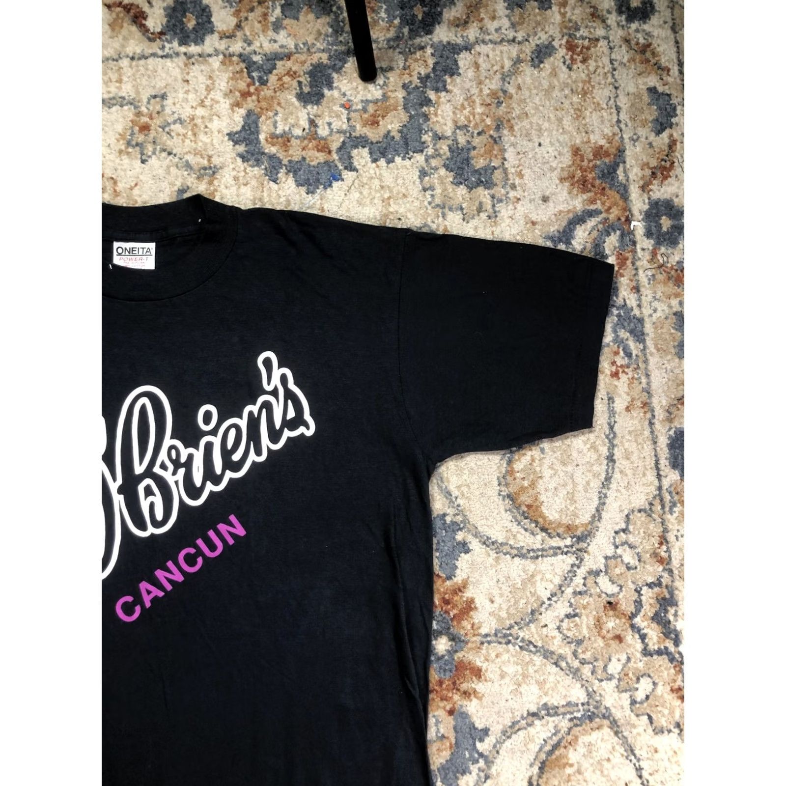 Vintage VINTAGE Oneita Shirt Mens XL Black Pat O'Brien's Cancun Bar Graphic Tee USA Size US XL / EU 56 / 4 - 4 Thumbnail