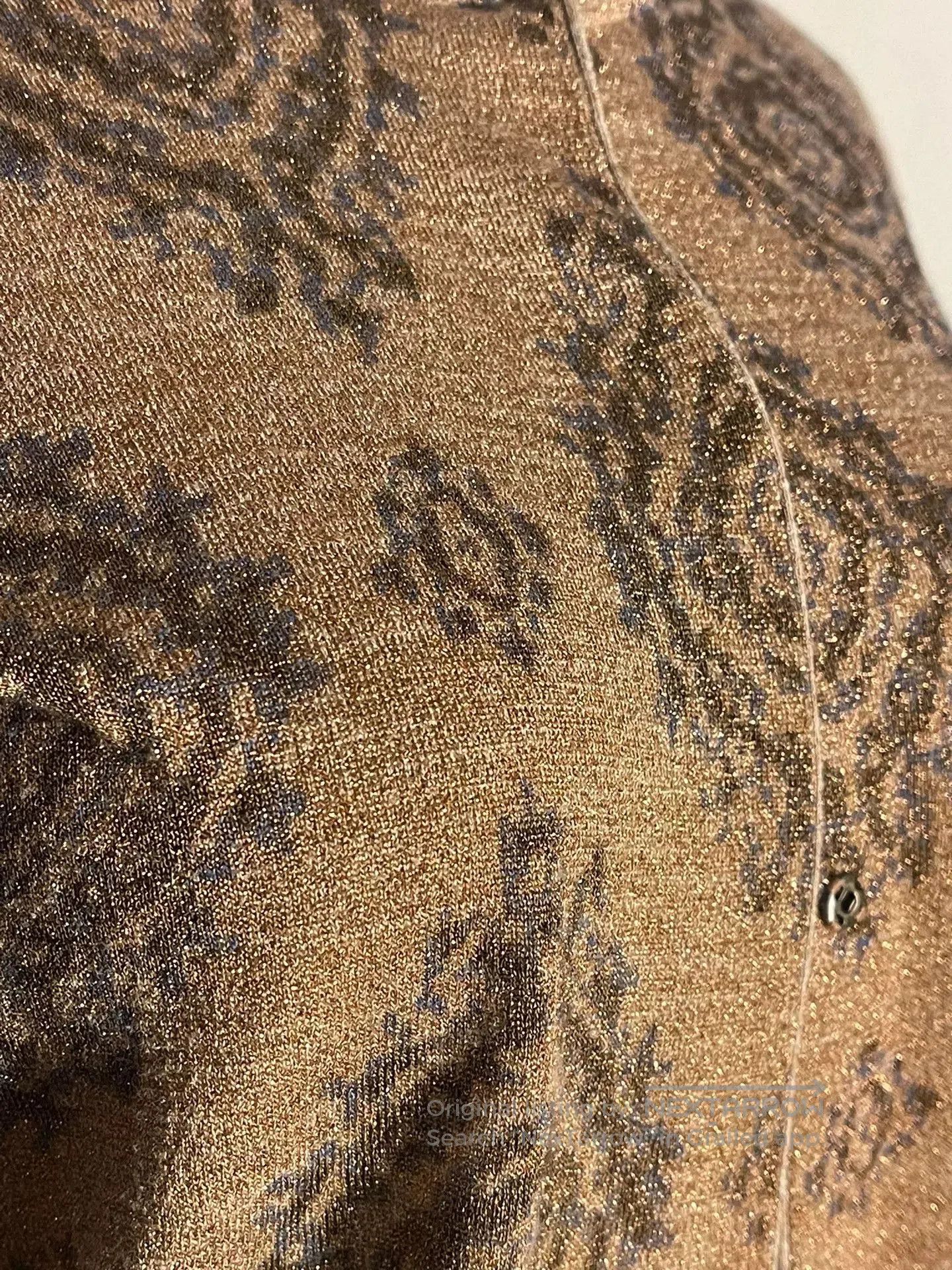 Dries Van Noten Dries Van Noten Gold Metallic Knit Cardigan. Size XS / US 0-2 / IT 36-38 - 4 Thumbnail